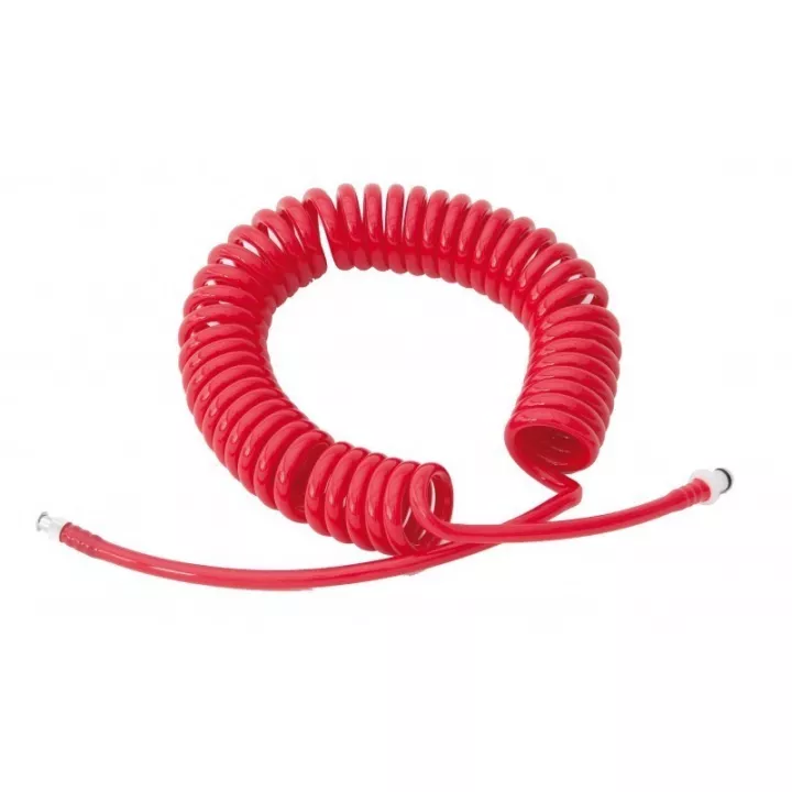 Tubulure spirale de liaison équipée de raccords CPC mâle et femelle