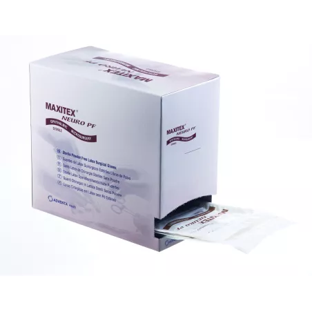 Gants de microchirurgie Maxitex en latex, non poudrés, x 50 paires