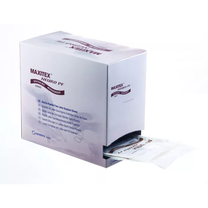 Gants de microchirurgie Maxitex en latex, non poudrés, x 50 paires