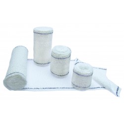 Bande de crêpe stérile, 100 g/m², simple ou double emballage, x 50