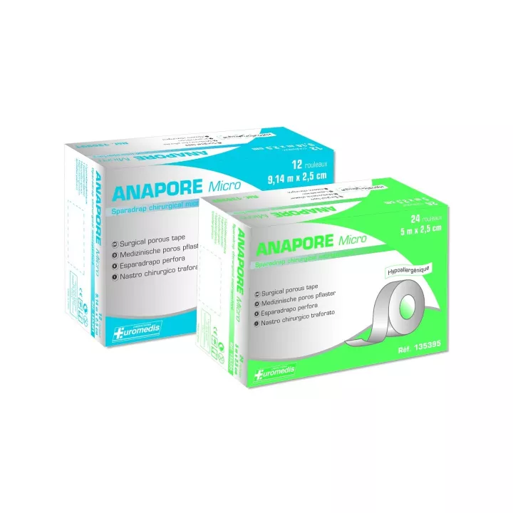 Sparadrap microporeux ANAPORE MICRO, sans dévidoir