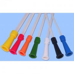 Sonde de Nélaton 40 cm, 2 oeils latéraux, modèles au choix, x 50