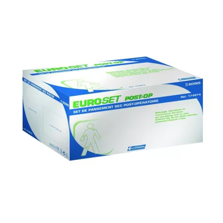 Set post-opératoire Euroset, carton de 2 boîtes de 3 soins