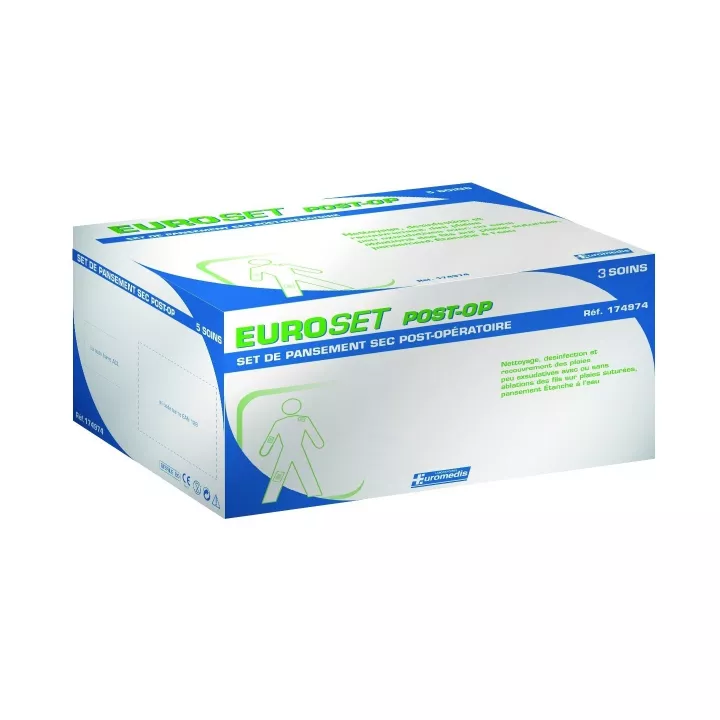 Set post-opératoire Euroset, carton de 2 boîtes de 3 soins