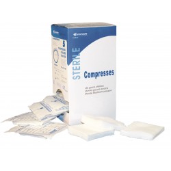 Compresse de gaze stérile,version ORX, double emballage, sachet de 20