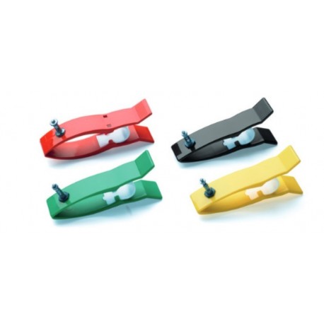 Jeu de 4 pinces membres en plastique de couleur