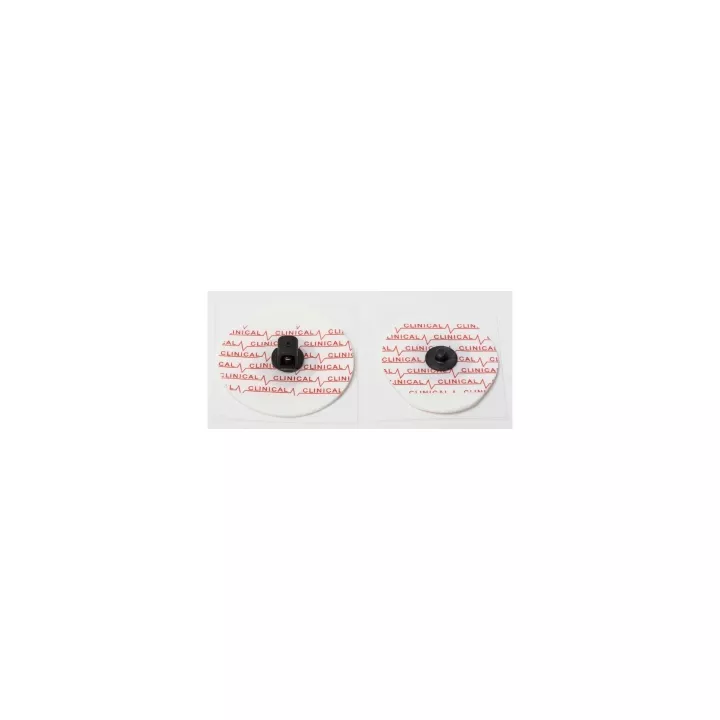 Electrodes prégélifiées support mousse, bouton pression, par 30 pcs