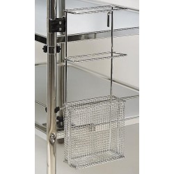 Porte sondes en fil inox pour guéridons de soins