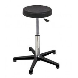 Tabouret 5 branches nylon, épaisseur assise 60 mm