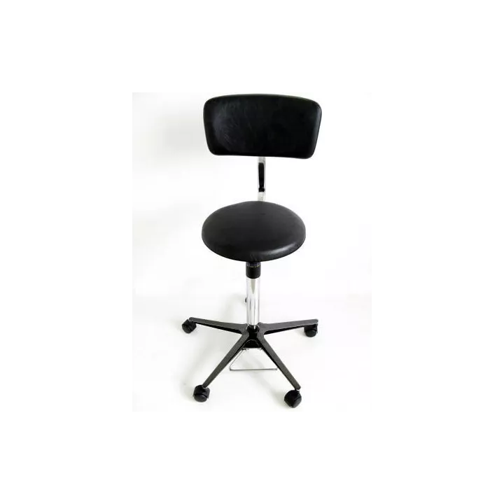 Tabouret 5 branches nylon, épaisseur assise 60 mm