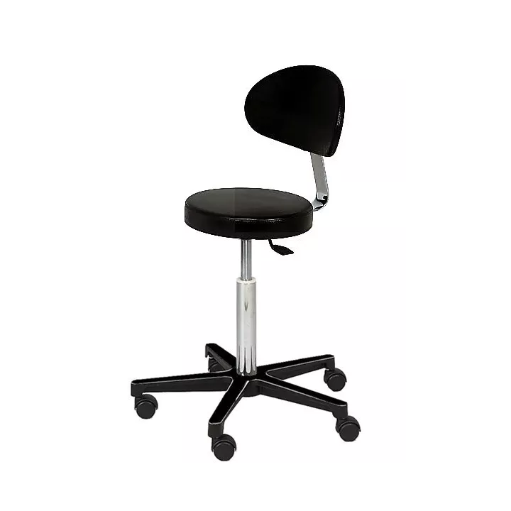 Tabouret 5 branches nylon, épaisseur assise 60 mm
