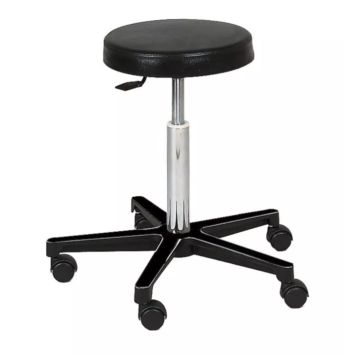 Tabouret 5 branches nylon, épaisseur assise 60 mm
