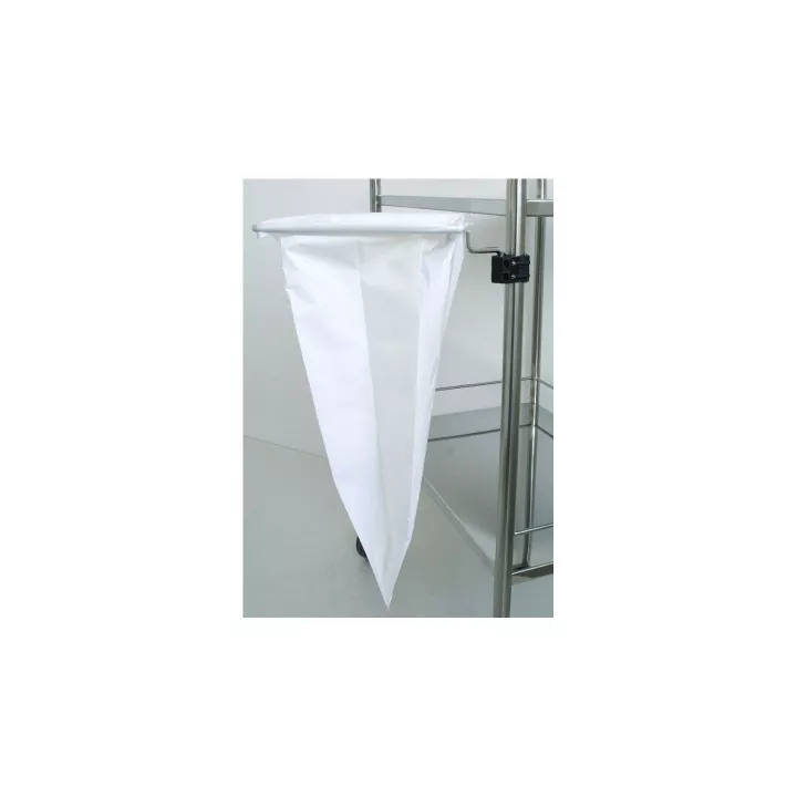 Support de sac pivotant avec sac plastique pour chariots médicaux