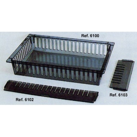 Bac de rangement en polycarbonate 600x400x200 mm