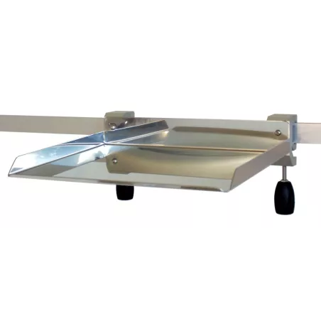 Tablette inox pour rail
