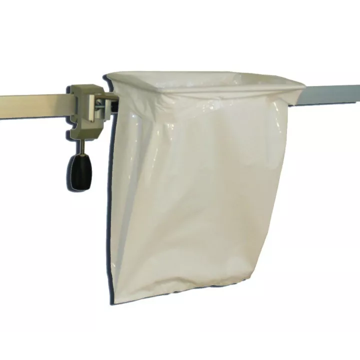 Support sac en inox pour rail médical