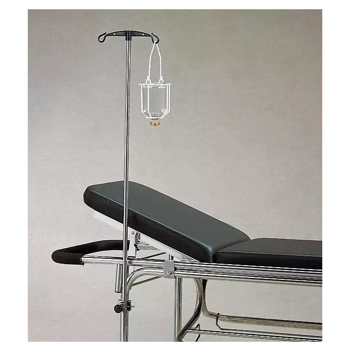 Porte sérum 2 crochets polyamide tube Ø16 pour AG986F