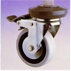 Supplément option roues Ø75 mm, lot de 4 roues