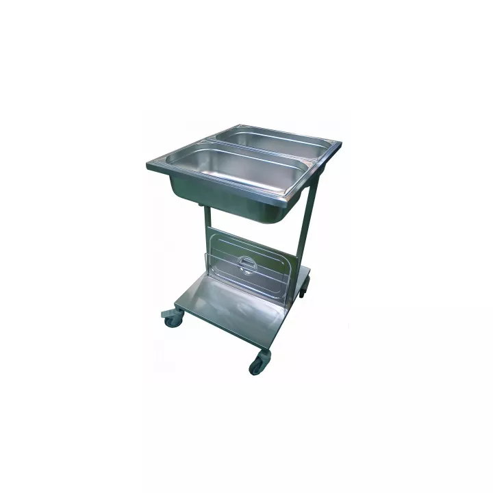 Chariot prion avec 2 bacs 28 litres