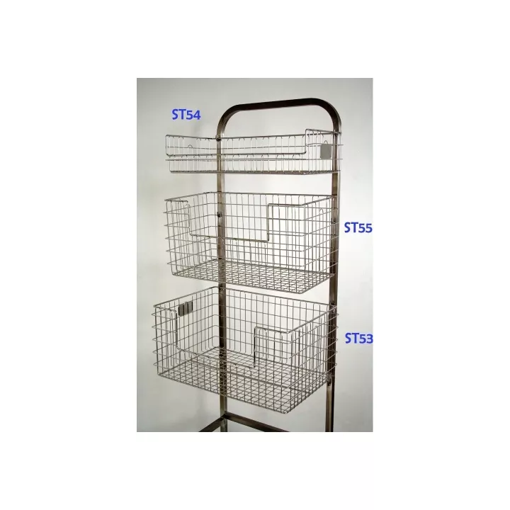 Panier fil inox échancré, 4 dimensions au choix