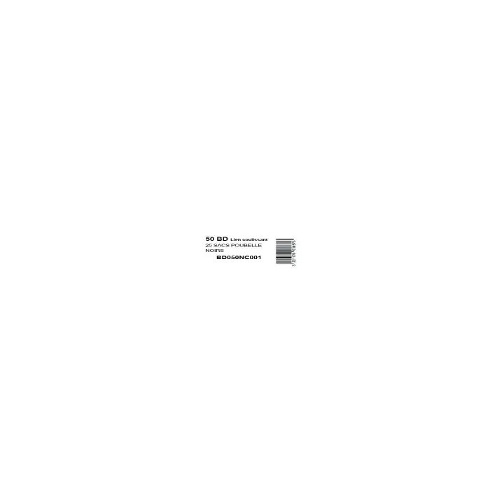 Sacs PEBD, lien coulissant 50 L en 35µ, colis de 100