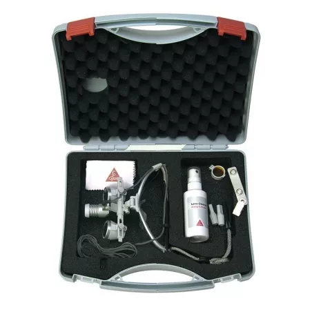Ensemble LoupeLight 2 avec loupes binoculaires HR HEINE