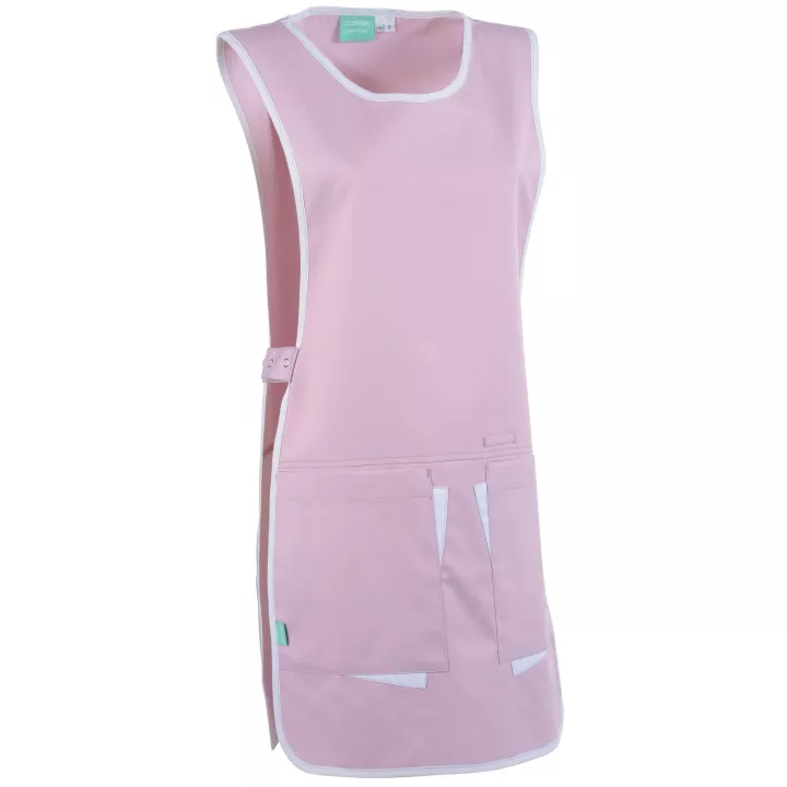 Chasuble encolure arrondie CLARA, mauve/ blanc, T0/2 et T3/5