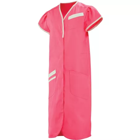 Blouse à manches courtes DAPHNEE, rose fuschia / blanc, T0 à T6