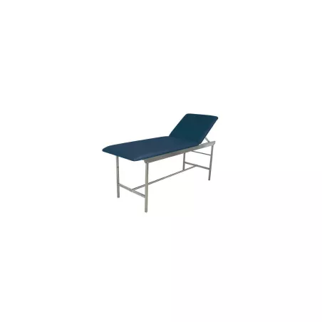 Divan d'examen inox avec porte rouleau, montage rapide, Holtex
