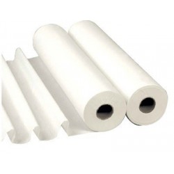 Drap d'examen ouate blanche 50x38 par 130 formats - Lot de 4 rouleaux