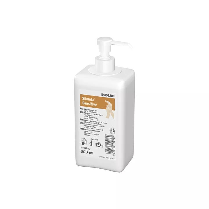 Lotion de soin Silonda Sensitive, flacon pompe de 500 ml