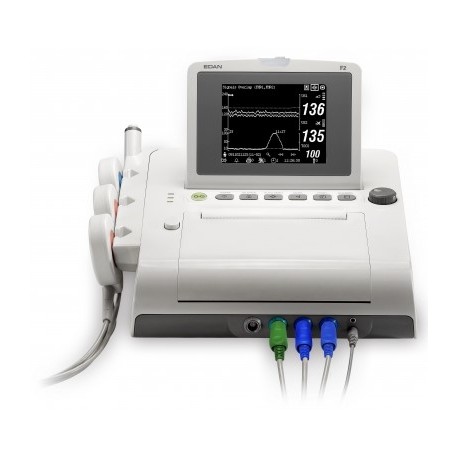 Moniteur foetal gemellaire F3 Edan, noir et blanc