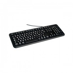 Clavier confort visuel USB, touches à gros caractère
