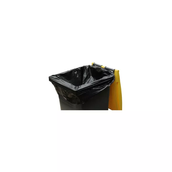 Housses pour conteneur 240 L  Noir en 35 µ, colis de 100