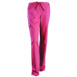 Pantalon femme coupe droite JULIETTE, cassis de T0 à T6