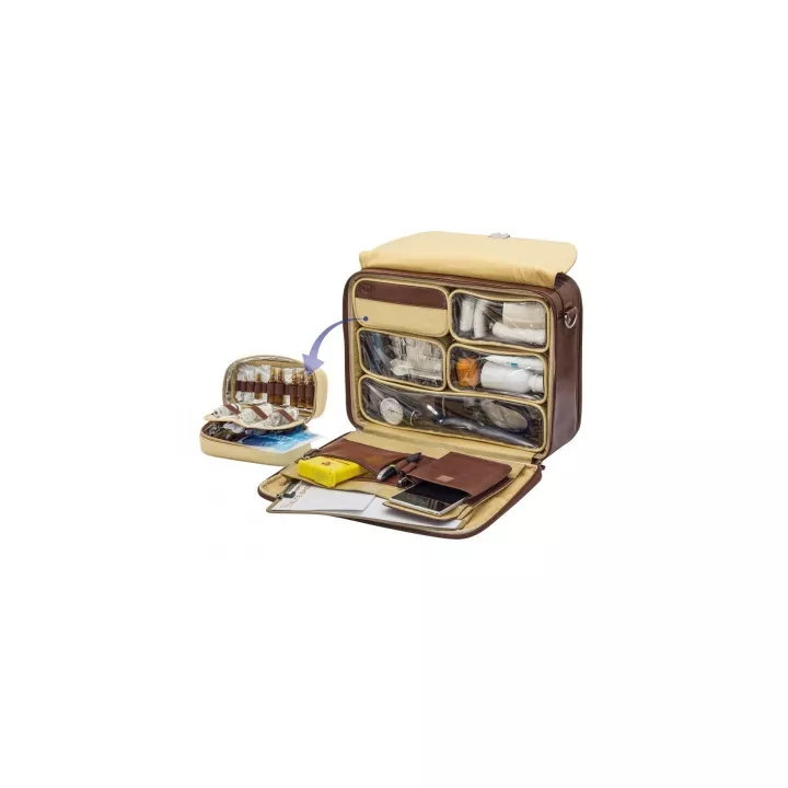 Mallette cuir deluxe Elite Bags Doctor, coloris au choix