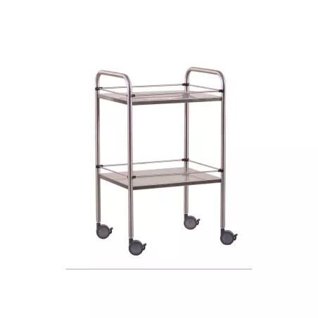 Guéridon en inox, 2 ou 3 plateaux, dimensions au choix, Holtex
