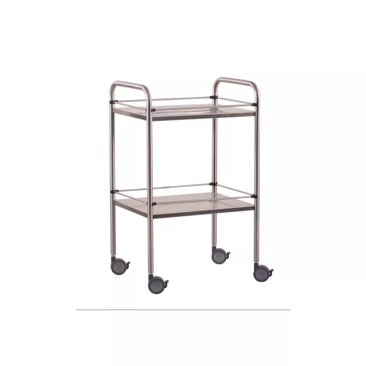 Guéridon en inox, 2 ou 3 plateaux, dimensions au choix, Holtex