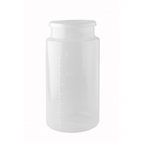 Bocal à Urine, plastique, cylindrique, 2 l
