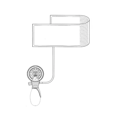 Brassard monotube, complet pour tensiomètre HEINE XXL LF