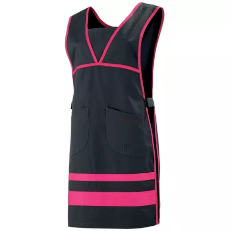 Chasuble encolure à plastron MELIE, carbone / fuschia, T0/2 et T3/5