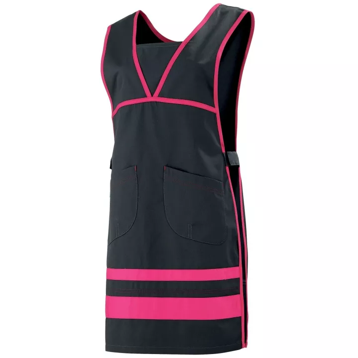 Chasuble encolure à plastron MELIE, carbone / fuschia, T0/2 et T3/5
