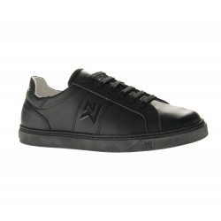 Baskets cuir Maël noire, du 35 au 47