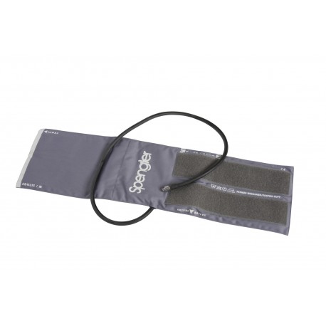 Brassard avec poche caoutchouc 1 tubulure avec raccord, coton