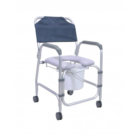 Chaise mobile de douche et de toilettes Mahina