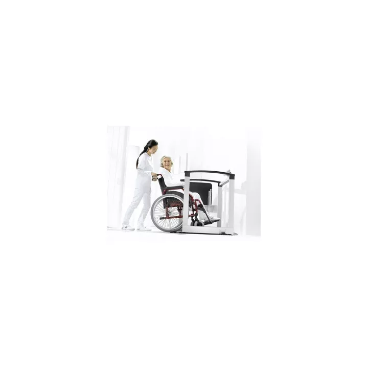 Plateforme de pesée électro., 3 en 1-Debout, Assis, Fauteuil roulant