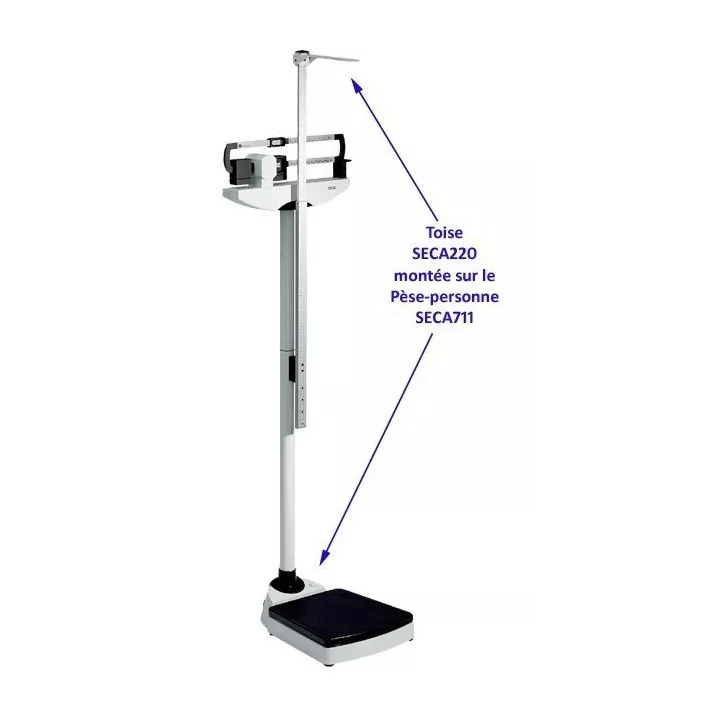 Balance à colonne méca., Contrepoids coulissants portée 220kg x 100g