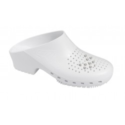 Sabot CALZURO Fashion perforé, blanc du 33/34-46/47, bride en option