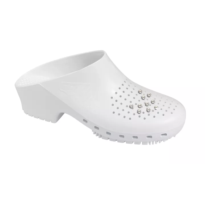 Sabot CALZURO Fashion perforé, blanc du 33/34-46/47, bride en option