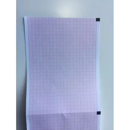 Papier Nihon Kohden 9020 Cardiofax GEM 110x140mmx143 plis, quadrillé